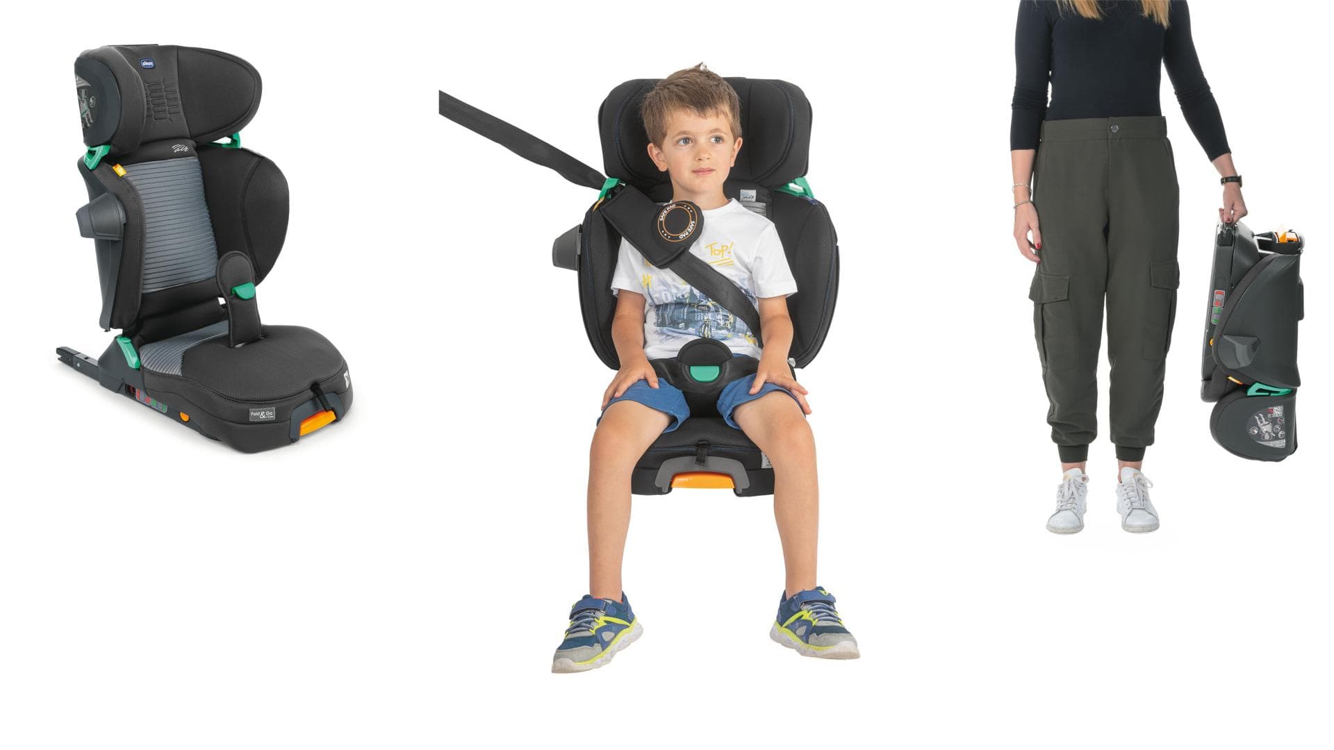 Der Chicco Fold & Go iSize Reisekindersitz Der Chicco Fold & Go iSize Reisekindersitz