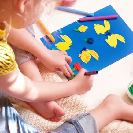 Osterkarte mit Kindern basteln Osterkarte mit Kindern basteln