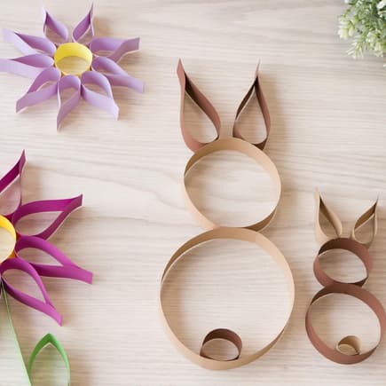 Osterbasteleien aus Papierstreifen. Osterbasteleien aus Papierstreifen