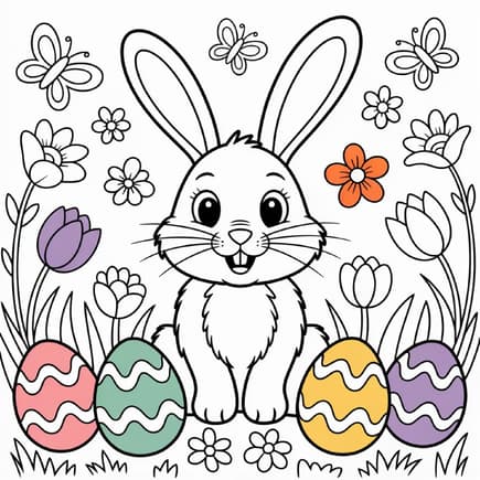 Osterhase Ausmalbild einfach Osterhase Ausmalbild einfach