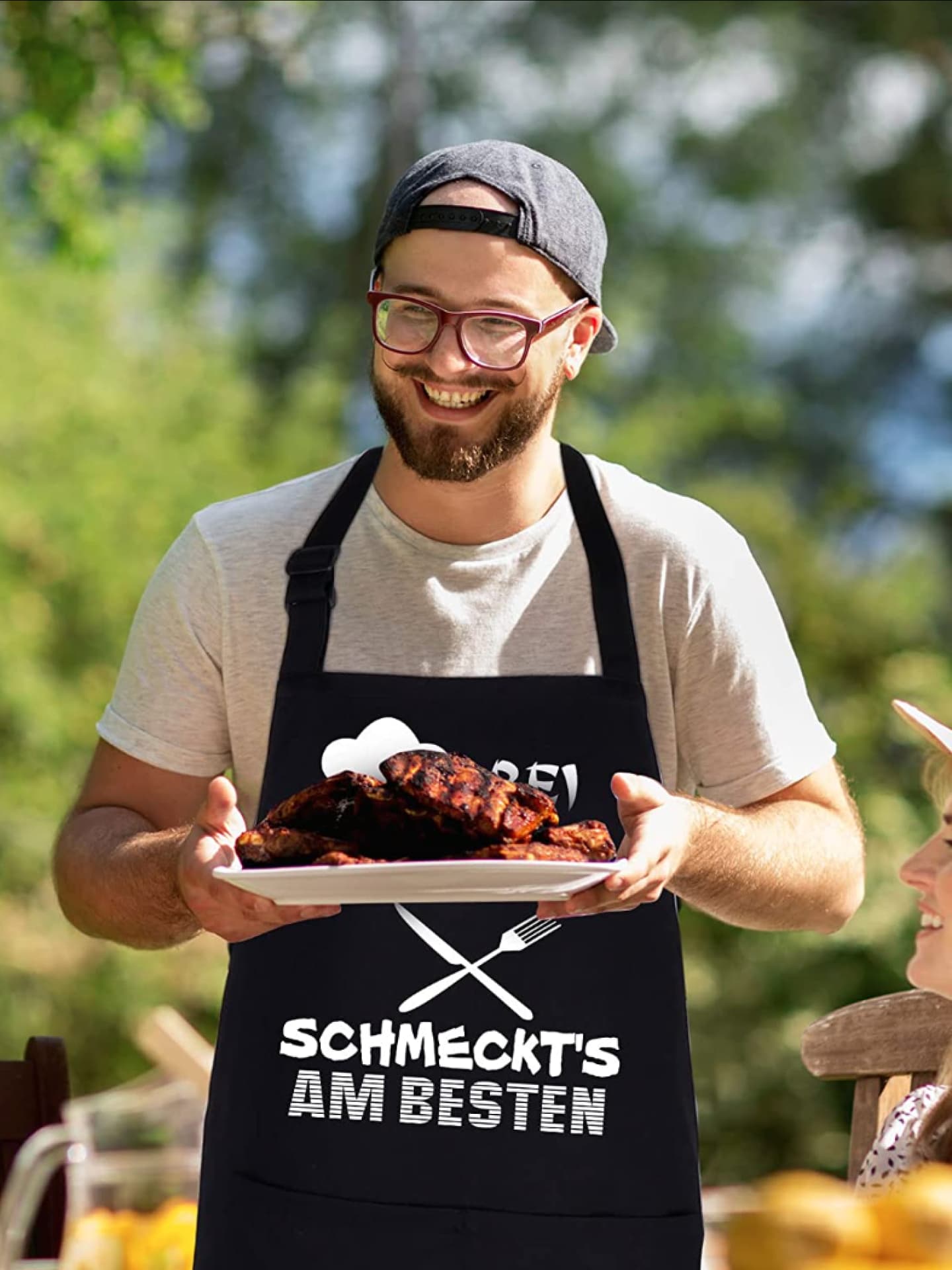 Papa mit cooler Grill-Schürze Papa mit cooler Grill-Schürze